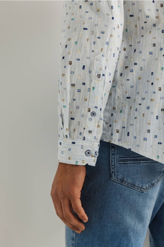 TWILL OVERHEMD MET ABSTRACT PATROON 21415316 1152